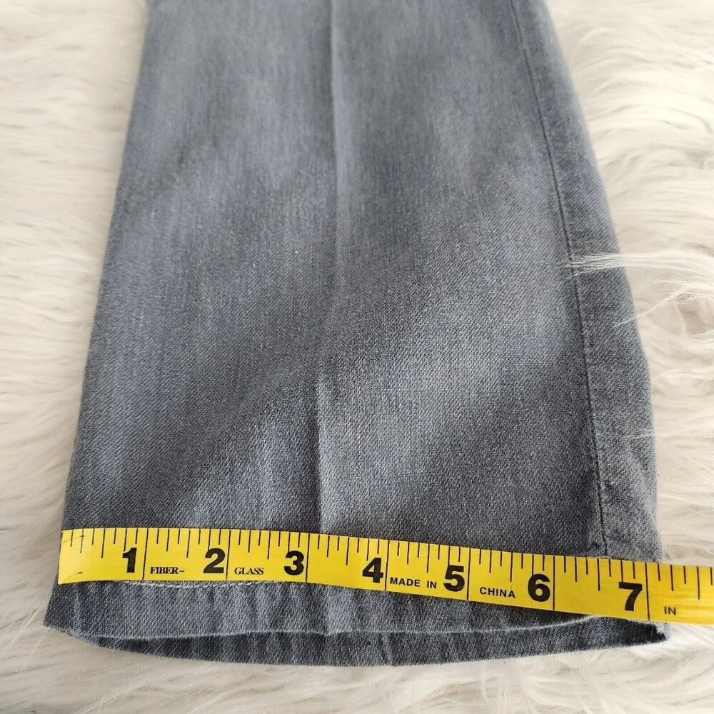 Carbon 2 Cobalt Sojourn Pants Men's 34 Gray Linen Blend Chambray Stretch (35x31)